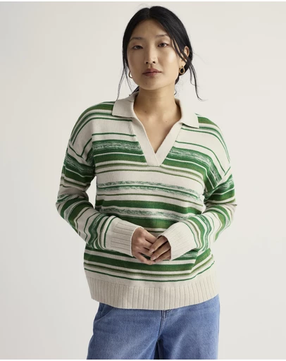Seasalt - Seasalt Cornwall Green Bird Flight Jumper