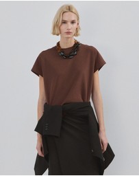 M.N.G - Short-Sleeved Cotton T-Shirt