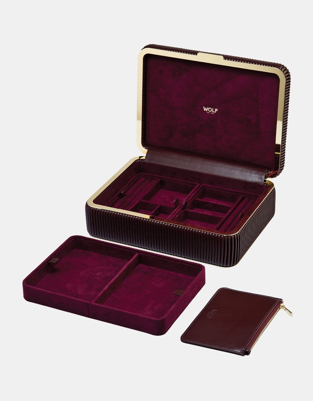 Wolf - Wolf Bella Medium Jewellery Box Bordeaux