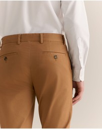 Trenery - Slim Fit Chino Pant in Latte