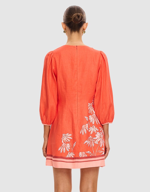 KIVARI - Ruby Tie Front Mini Dress