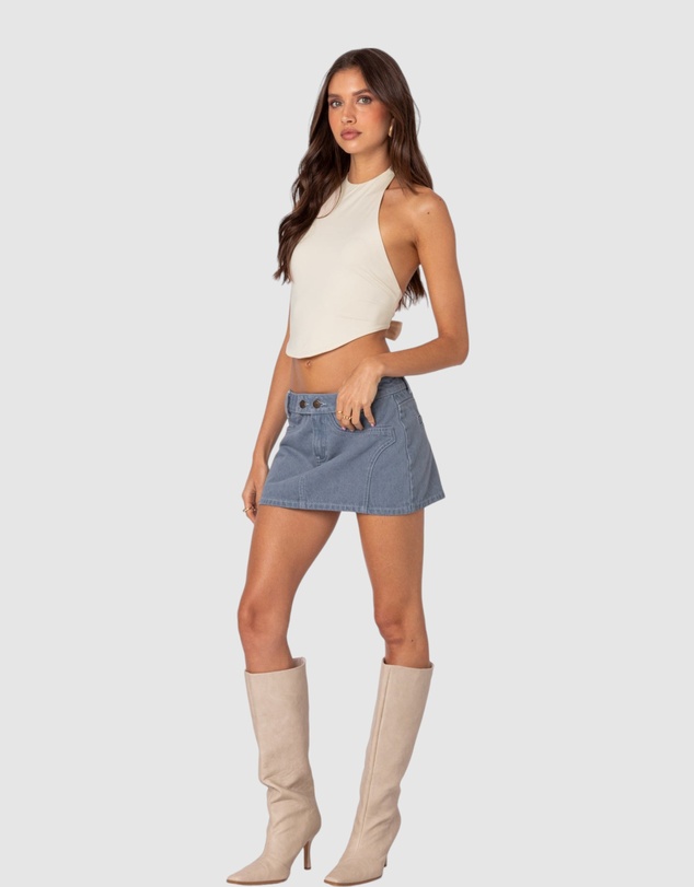EDIKTED - Raine Curved Halter Top