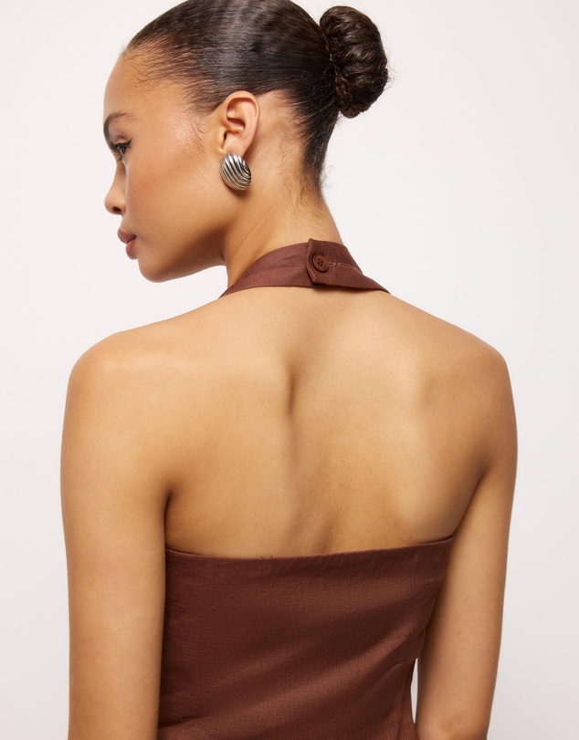 AERE - Tessa Linen Mini Dress
