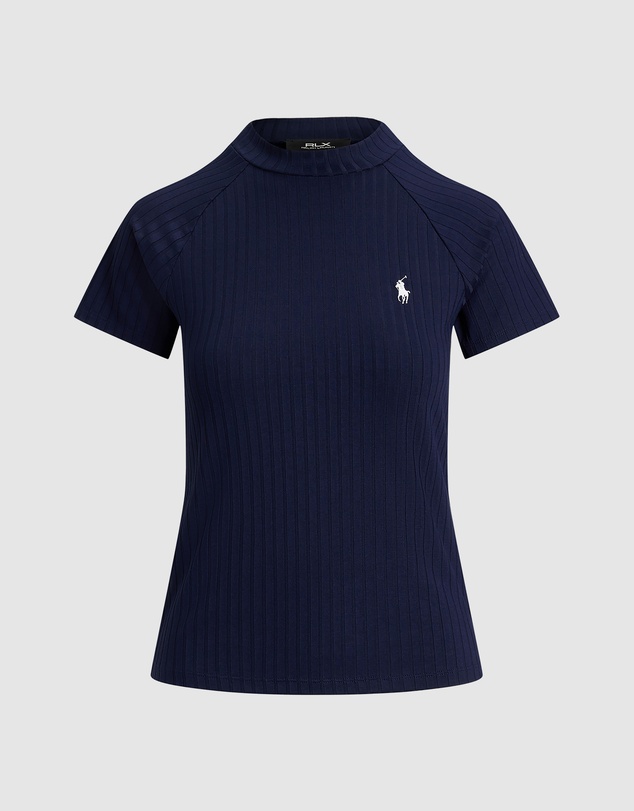 Polo Ralph Lauren - Ribbed Stretch-Blend Mockneck Polo