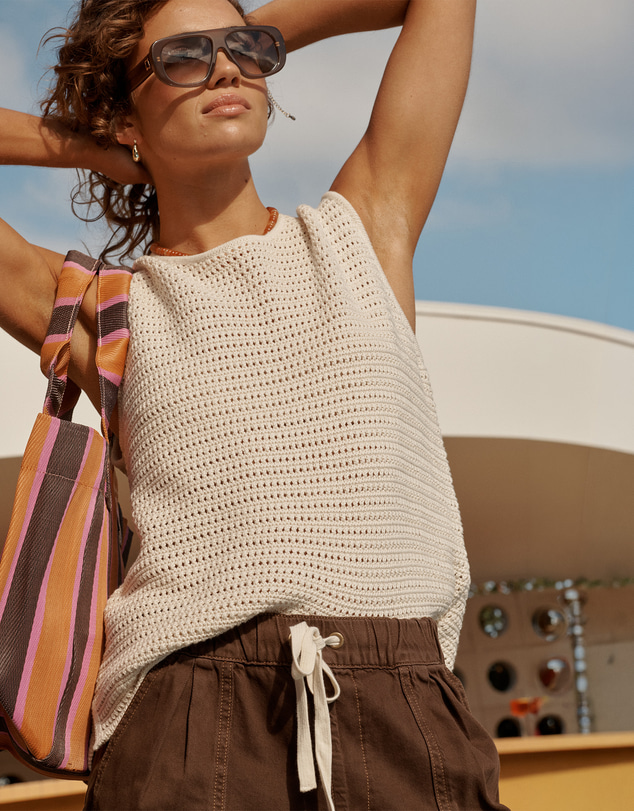 Ceres Life - Margot Mesh Knit Tank