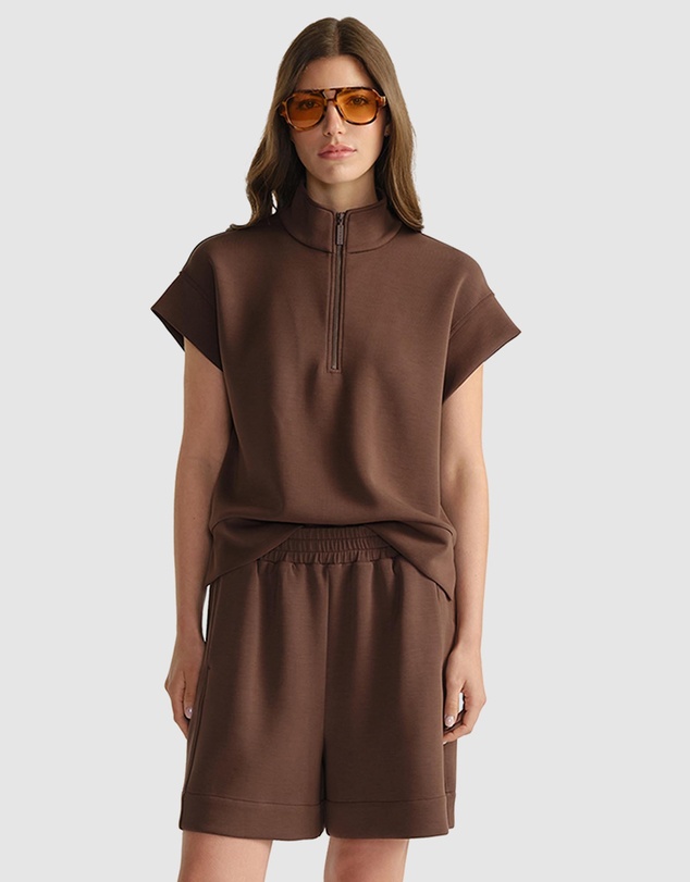 Decjuba - D-Luxe Neoprene Half Zip Top