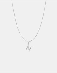 Ania Haie - Ania Haie Silver Letter N Initial Necklace