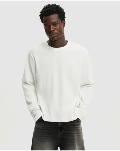 Vintage White Waffle
