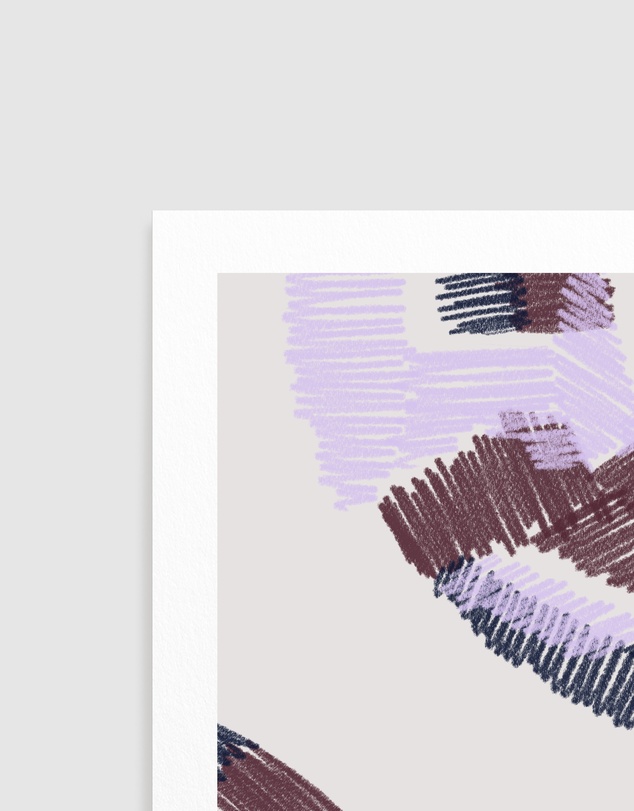 Olive et Oriel - Simple Artline No26 by Treechild Art Print