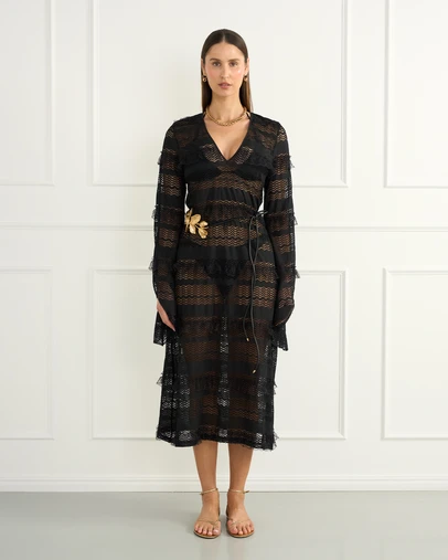 Heaven Australia - Black Isabella Maxi Dress