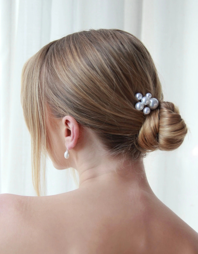 The White Collection - Mila - 10mm Pearl Bridal Hair Pin Trio
