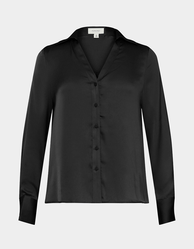 Forcast - Lila V-neck Satin Blouse