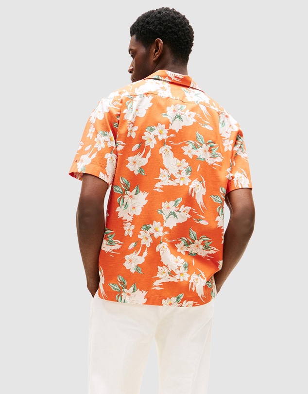 Tommy Hilfiger - Lightweight Regular Fit Floral Short Sleeve Shirt
