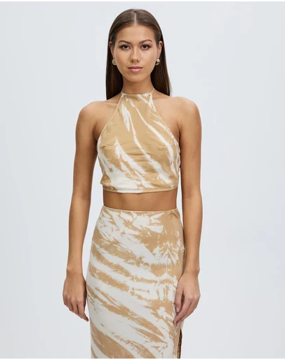 Third Form - Twist Through Bias Halter Top