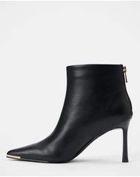 Forever New - Mandy Metal Inset Heeled Ankle Boots