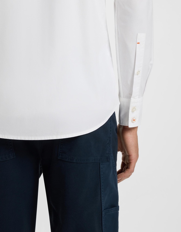 BOSS - Regular-Fit Shirt in Cotton Poplin With Embroidered Logo