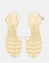 Steve Madden - Tildah Yellow Leather Heels