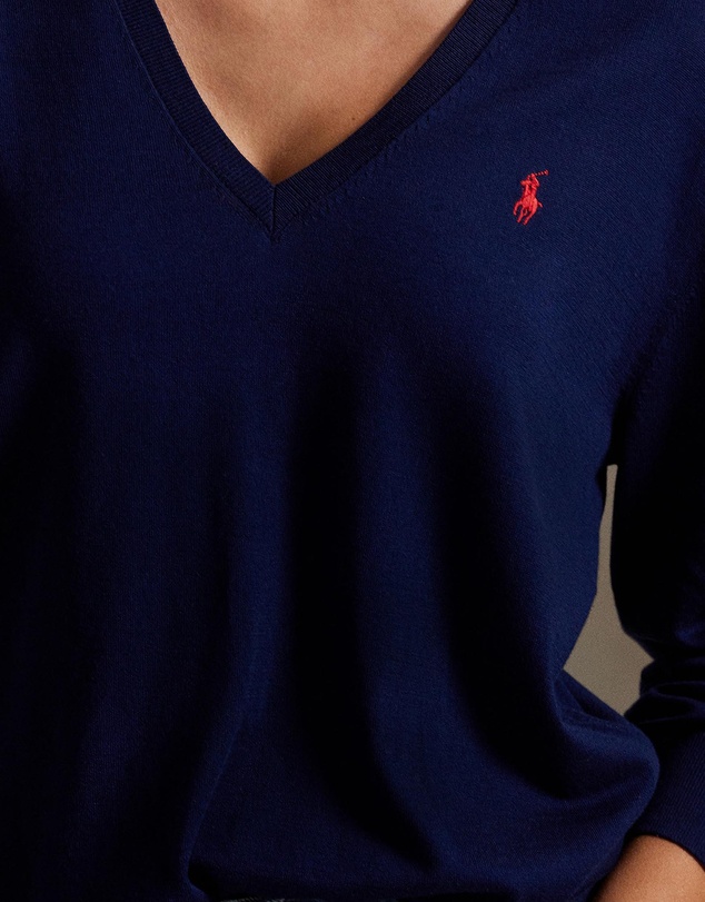 Polo Ralph Lauren - Cotton V-Neck Sweater - The ICONIC Exclusive