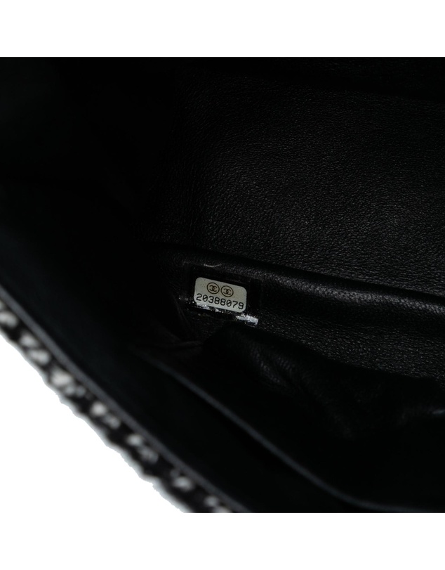 Pre-Loved by Azura Reborn - Pre-Loved Jumbo CC Quilted Jersey and Tweed Chain Flap