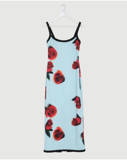 Revibe - Repaired BY JOHNNY. Sky Rose Midi Dress - AU 10