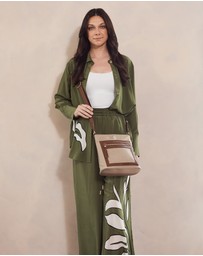 Pierre Cardin - Pierre Cardin RFID Lightweight Nylon Crossbody Bag