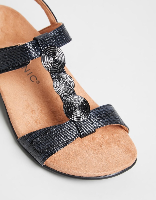 Vionic - Farra Adjustable Sandal - Black Woven