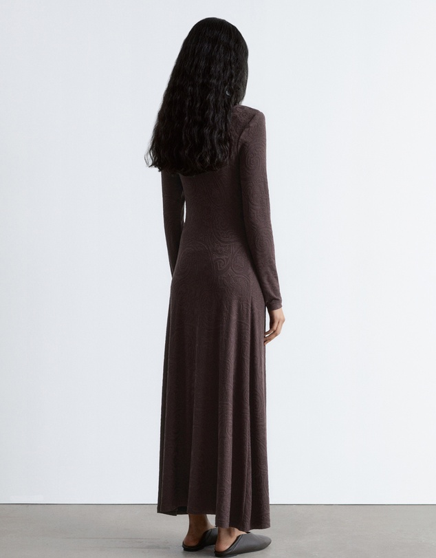 & Other Stories - Jacquard Jersey Maxi Dress