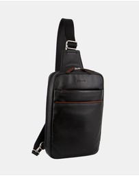 Pierre Cardin - Pierre Cardin Leather 3-Way Sling Bag