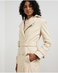 Sofia Irina - Leather Trench Coat