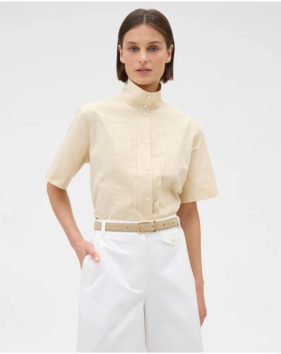 Oroton - Pleat Detail Shirt