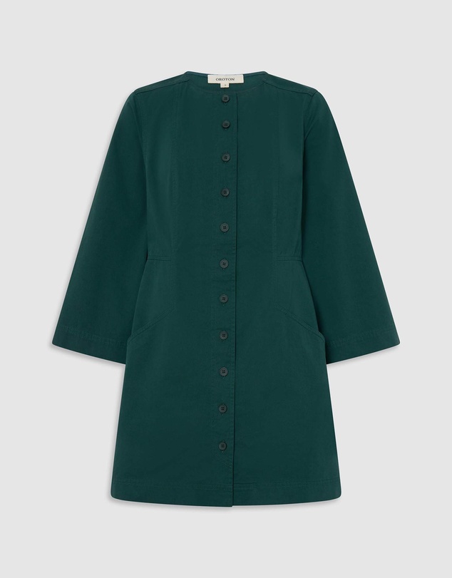 Oroton - Seam Detail Twill Dress