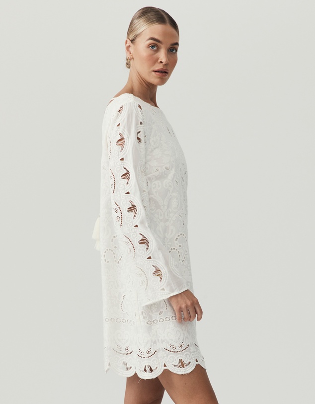 MOS The Label - Nora Embroidery Mini Dress