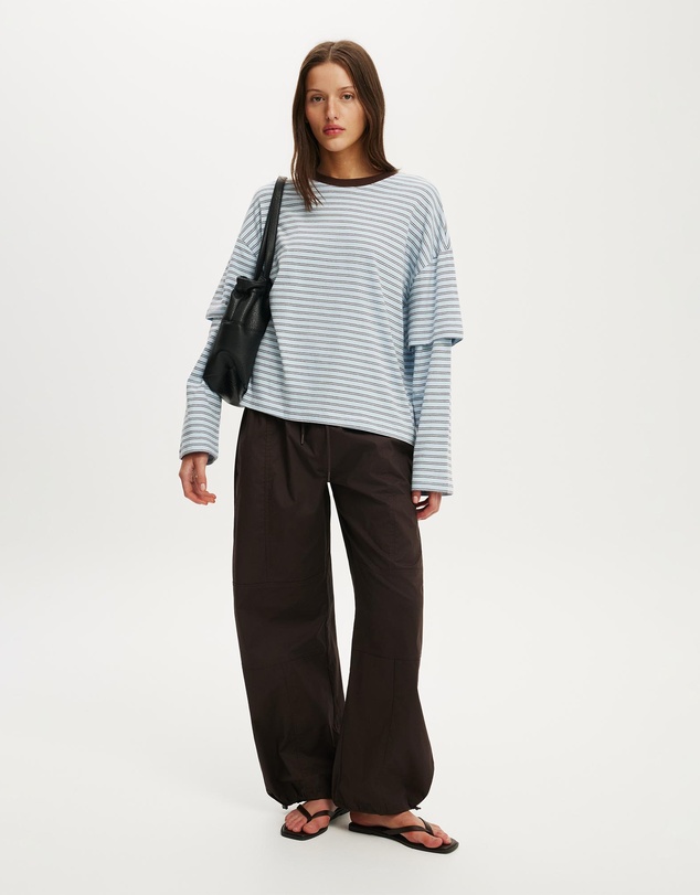 Cotton On - Boxy Double Layer Long Sleeve