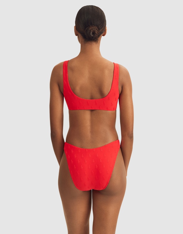 Polo Ralph Lauren - Logo Jacquard High Leg Bikini Bottom