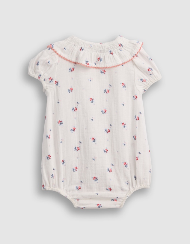 GAP - SS Smocked Gauze Bodysuit - Babies