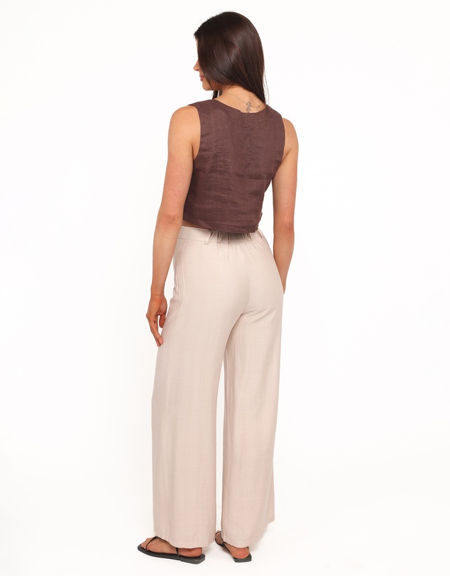 Petal & Pup - Lauren Wide Leg Pant - Beige