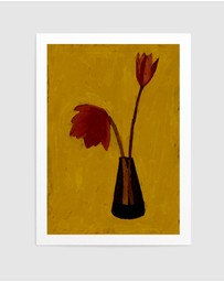 Olive et Oriel - Delicate Pair by Shatha Al Dafai Art Print