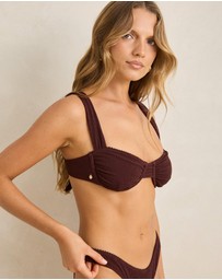 Rhythm - Essential Rib Scallop Soft Strap Balconette Top - Iconic Exclusive
