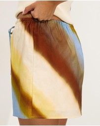 Dazie - Zadie Linen Blend Mini Skirt