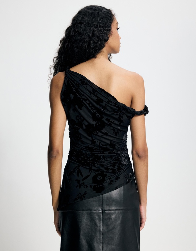 Lover - Brooke Burnout Asymmetrical Top