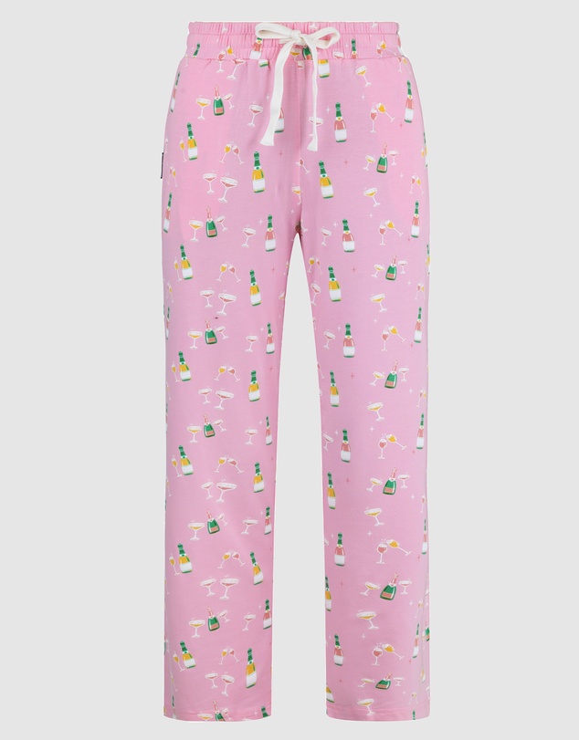 Bamboozld - Womens Champagne Bubbles Jersey Lounge Pant