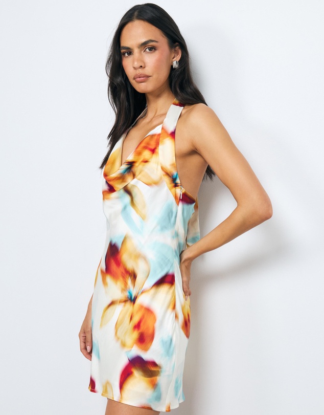 AERE - Kora Halter Mini Dress