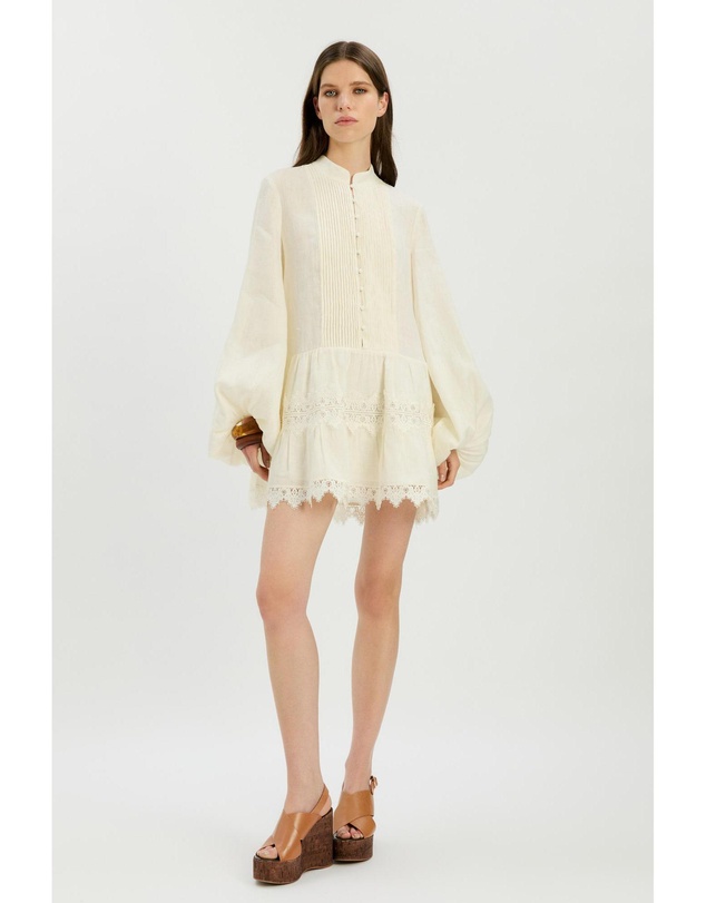 Bardot - Antonia Lace Trim Mini Dress