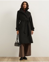 Atmos&Here - Nicky Wool Blend Funnel Neck Coat