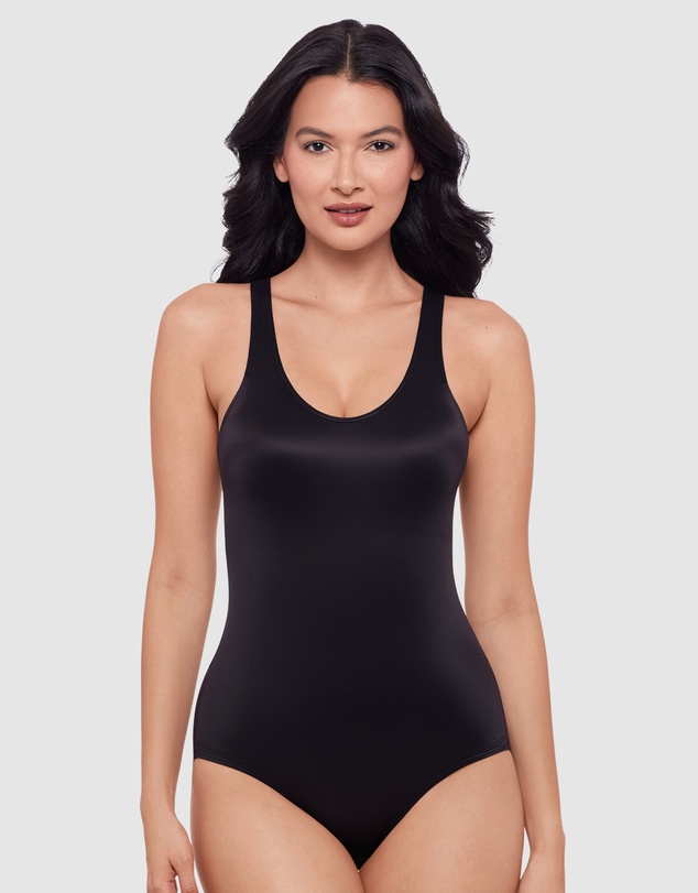 Miraclesuit Shapewear - Back Wrap Padded Cup Back Support Bodysuit Shaper