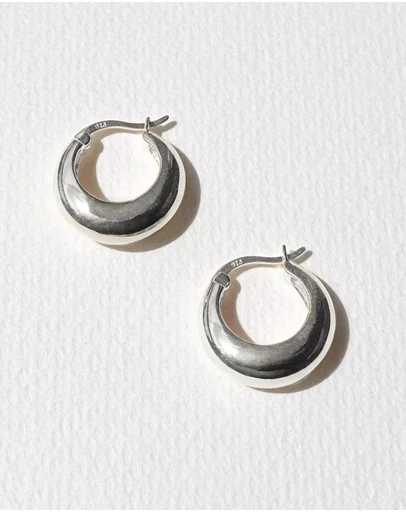 SAINT VALENTINE - Positano Hoops - Silver