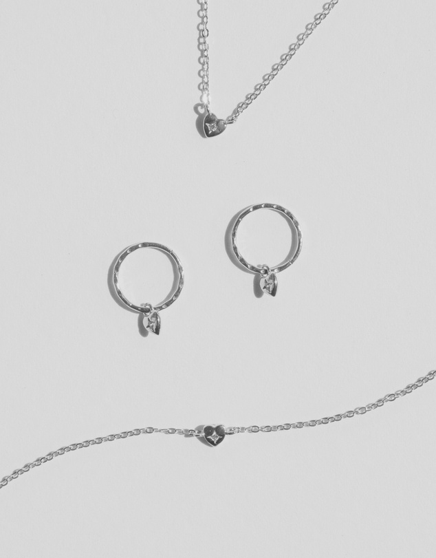 SAINT VALENTINE - Mini Heart Bracelet - Silver