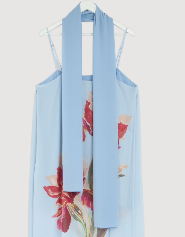 Revibe - Repaired AERE Rosalee Scarf Maxi Dress - AU 18