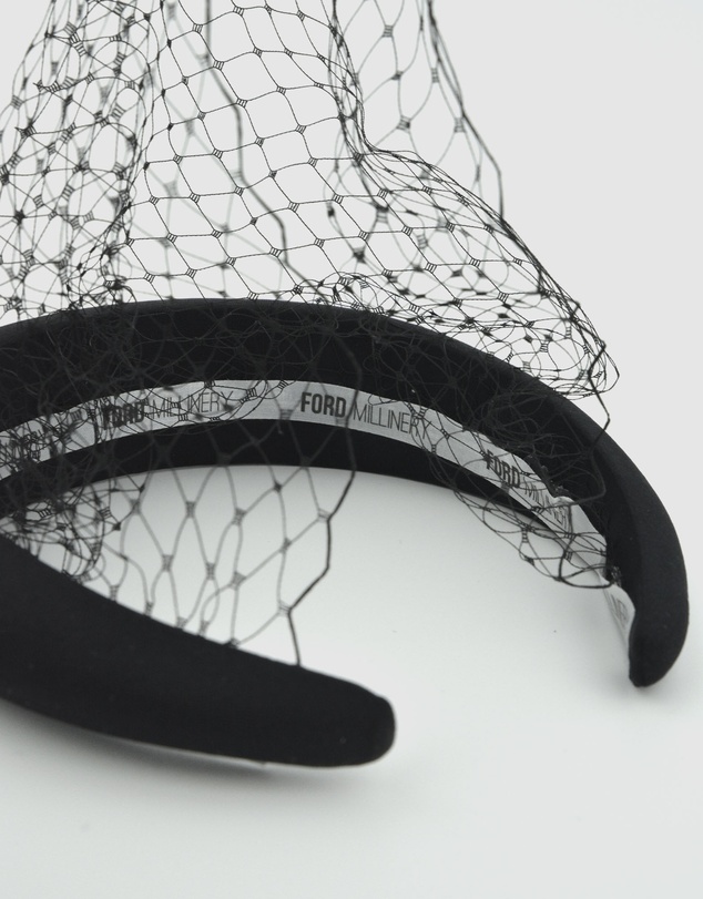 FORD MILLINERY - Black Widow Headpiece