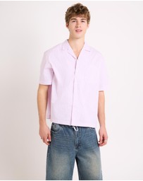 Arvust - Box Striped Short Sleeve Shirt